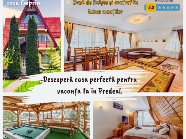Cazare la Casa Emprin Predeal – Refugiul de Vis în Inima Munților Carpatini